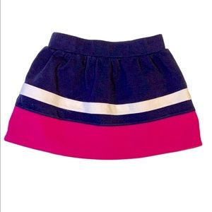 Gymboree Girl’s Color Block Double Knit Skirt Size 6